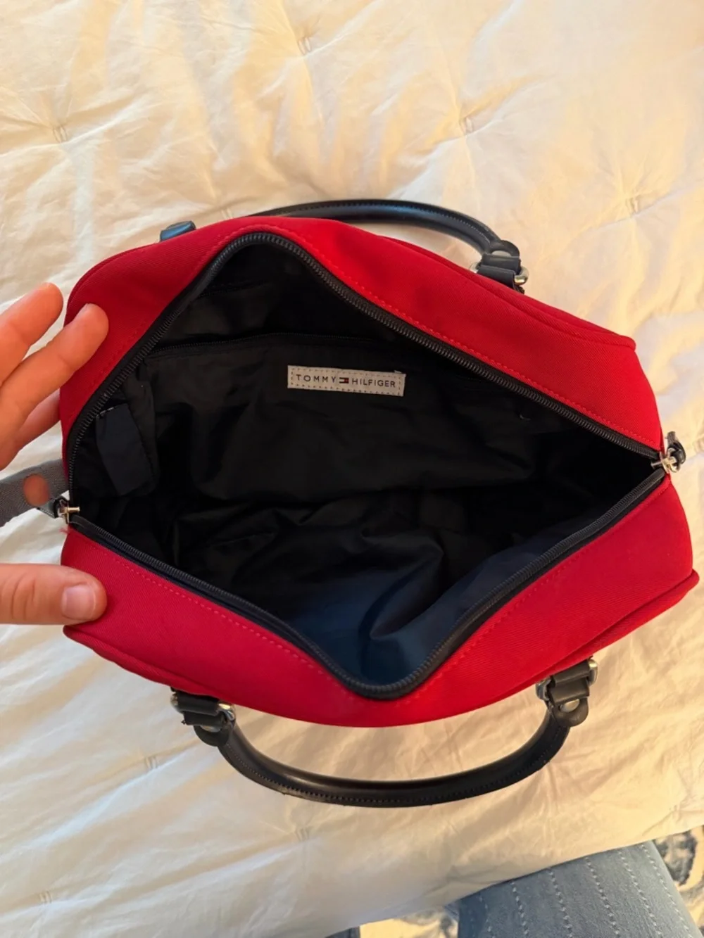 Vintage Tommy Hilfiger Red & Navy Purse Bag